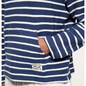 Scotch & Soda men’s Navy and Cream Striped Sweater